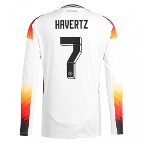 Prima Maglia Germania Havertz 7 Euro 2024 Manica Lunga 